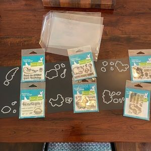 Lawn Fawn stamp and die sets.  6 mini sets.